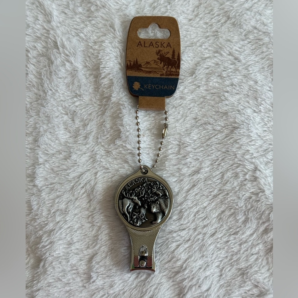Alaskan Bottle Opener Nail Clipper Keychain